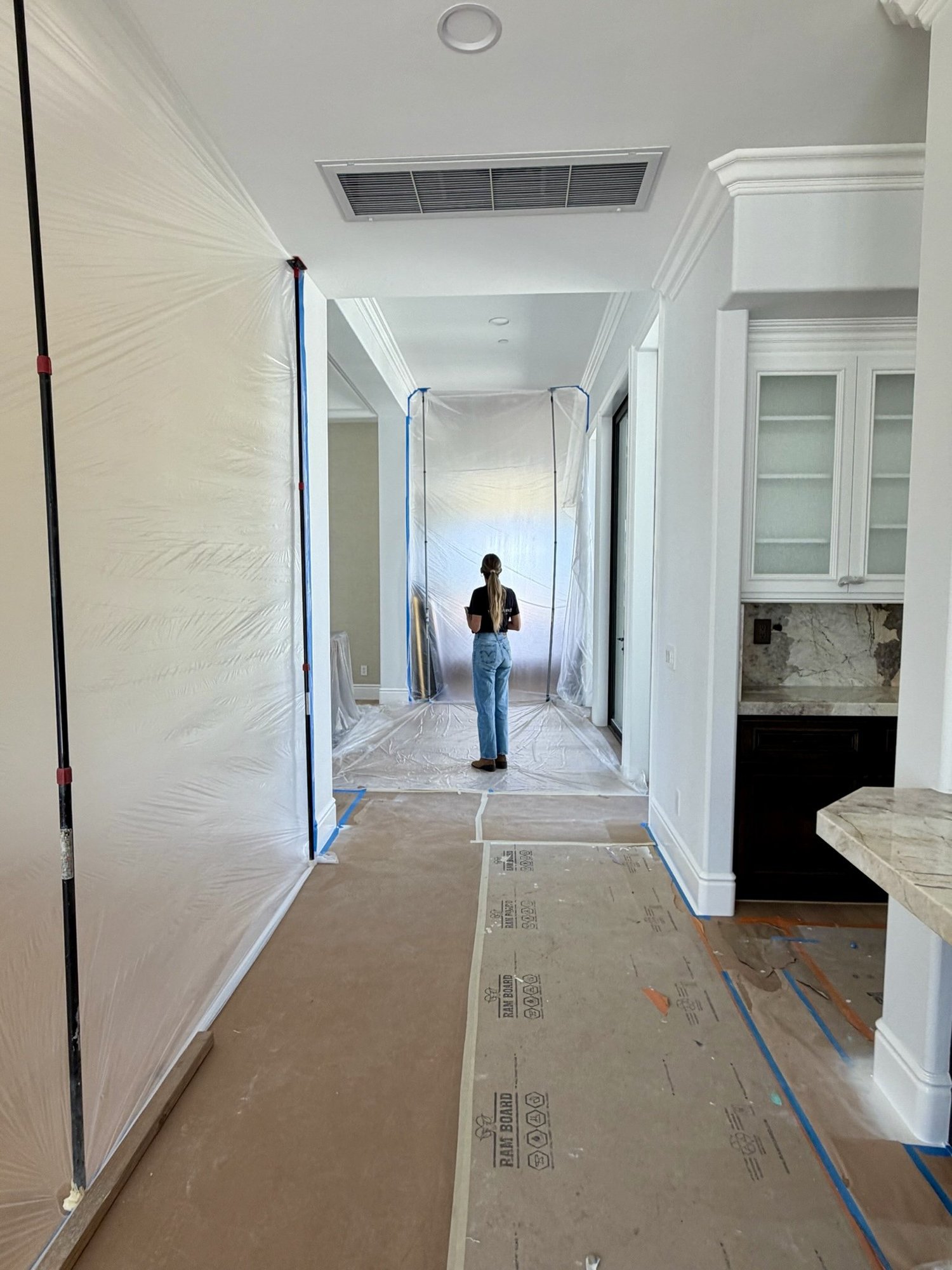 Post-construction cleaning